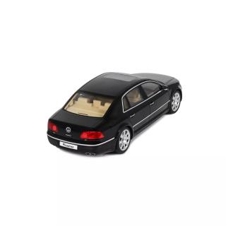 VW VOLKSWAGEN PHAETON 6.0 W12 BLACK L041 2005 OttO mobile 1:18 Resinemodell (Türen, Motorhaube... nicht zu öffnen!)